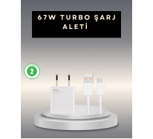 67 Watt Type C Şarj Adaptörü  Poco X3 X4 X5 Pro Uyumlu