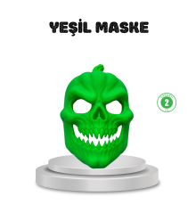 Yeşil Maske Dekor Ev ve Parti Süsleme Ürünü