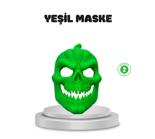 Yeşil Maske Dekor Ev ve Parti Süsleme Ürünü