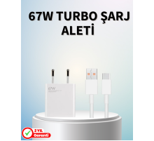 67 Watt Güçlü Şarj Aleti Samsung S23 Ultra S24 Uyumlu