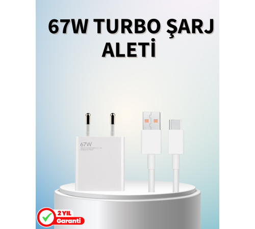67 Watt Güçlü Şarj Aleti Samsung S23 Ultra S24 Uyumlu
