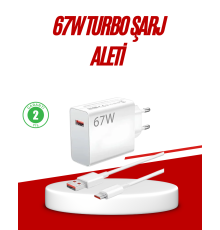 67 Watt Type C Hızlı Şarj Cihazı Huawei P30 P40 Mate 20 Pro Uyumlu