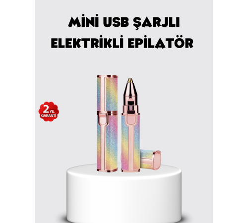 USB Şarjlı Kaş ve Yüz Tüy Alma Cihazı – Taşınabilir ve Acısız Kullanım