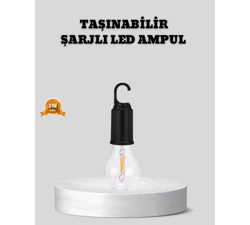 Type-C Şarjlı LED Kamp Lambası – Uzun Ömürlü Pil ve Yüksek Parlaklık