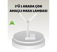 LED Işıklı Masa Lambası – Göz Yormayan, Kısılabilir ve Esnek Başlıklı