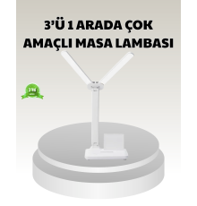LED Işıklı Masa Lambası – Göz Yormayan, Kısılabilir ve Esnek Başlıklı