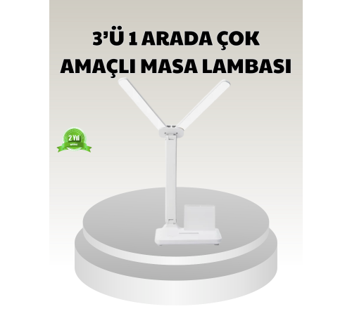 LED Işıklı Masa Lambası – Göz Yormayan, Kısılabilir ve Esnek Başlıklı