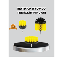 3 Parça Matkap Fırça Temizlik Seti – Her Yüzey İçin Güçlü ve Pratik Çözüm