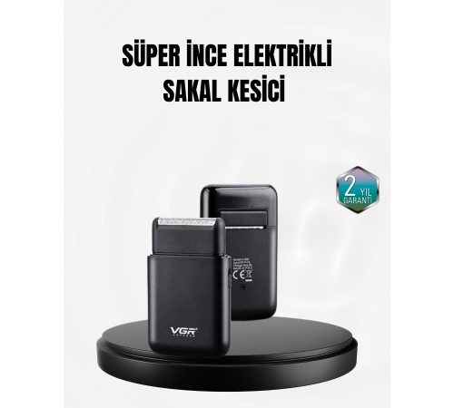 Taşınabilir Elektrikli Tıraş Makinesi USB Şarjlı 5W Motor ve 0.3 mm Hassas Kesim