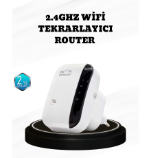 Kablosuz İnternet Genişletici 2.4GHz WiFi Repeater Kolay Kurulumlu