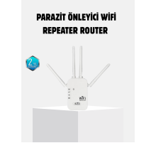 Antenli WiFi Repeater 300m2 Kapsama Alanı WPA3 Güvenlikli