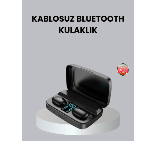 TWS A10s Bluetooth 5.0 Kulaklık Powerbank Şarj Kutulu Mini Tasarım