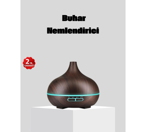 550 ml Büyük Su Hazneli Ultrasonik Nemlendirici ve Aromaterapi Difüzörü