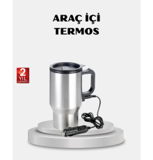 Çakmak Girişli Isıtıcı Termos Bardak Düşük Tüketimli