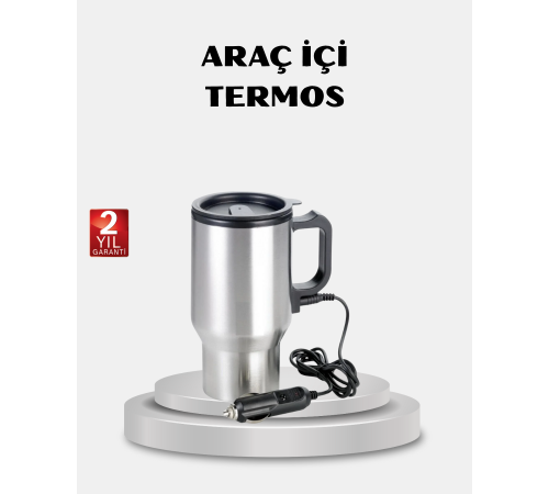 Çakmak Girişli Isıtıcı Termos Bardak Düşük Tüketimli