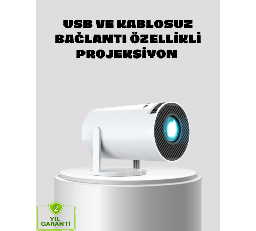 Kablosuz Bağlantılı Full HD Ev Sinema Projeksiyonu 160 ANSI Lümen