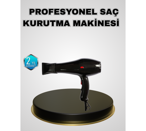 Profesyonel 2200W Fön Makinesi Soğuk Sıcak Üflemeli İki Kademeli