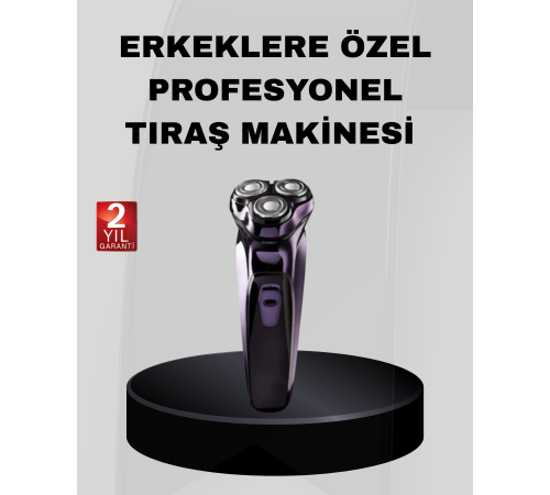 Profesyonel Şarjlı Tıraş Makinesi Ayarlanabilir Başlıklı Kablosuz