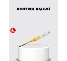 Neon Lambalı Elektrik Kontrol Kalemi Nikel Kaplama 110-220V