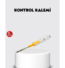 Neon Lambalı Elektrik Kontrol Kalemi Nikel Kaplama 110-220V