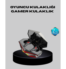 Bluetooth 5.0 Kablosuz Kulaklık LED Işıklı Silikonlu Tasarımlı