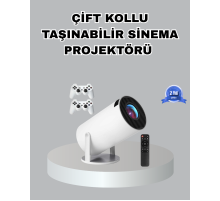 Taşınabilir Projeksiyon Cihazı 4K Destekli Wi-Fi Kablosuz Ekran Yansıtma