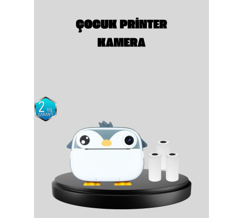 Mini Çocuk Kamera Anında Baskı Özellikli HD Video Termal Yazıcılı