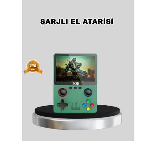 Retro Taşınabilir Konsol 3.5 IPS Ekran Ergonomik Çift LR Kontrollü