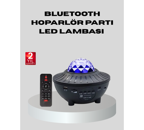 Galaxy Yıldız Projektör Çok Renkli Ayarlı Parlaklık Uzay Atmosfer Işığı