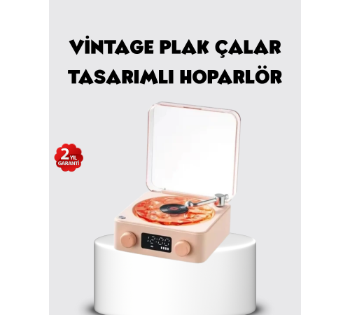 Bluetooth Hoparlörlü Gece Lambası Dijital Saatli Şeffaf Su Dalgası Işıklı Dekoratif