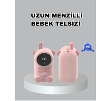Şarjlı Bebek Telsizi Uzun Mesafe 22 Kanal LCD Ekran VOX Modu 400 mAh