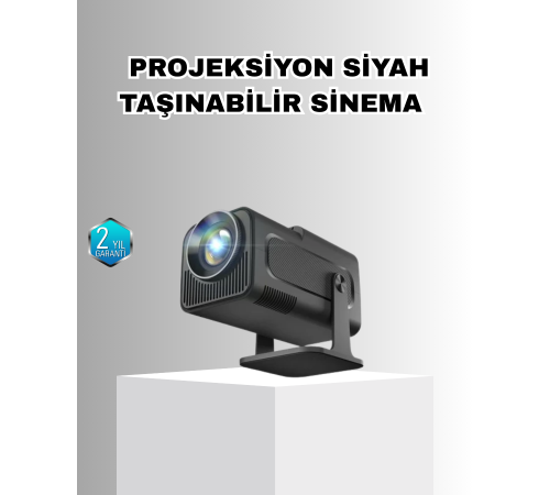Taşınabilir Akıllı Projeksiyon HDMI USB Uyumlu Oyun Destekli Kompakt