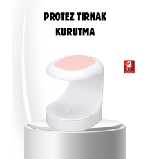 LED Mini Oje Kurutucu Taşınabilir Hızlı Kuruma Cihazı 3 LED Işıklı