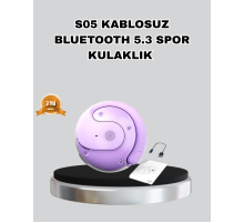 Bluetooth 5.3 S05 Kablosuz Kulaklık IPX4 Spor Uyumlu Suya Dayanıklı Stereo