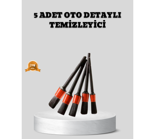 Araç Detay Temizlik Fırçası 5’li Set Çizmeyen Kıl Çok Yönlü Kullanım