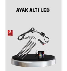 48 LED Araç İçi RGB Şerit Aydınlatma Müzik Senkron USB Kumandalı Set