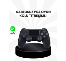Şarjlı Kablosuz PS4 Oyun Kolu Titreşimli Hassas Kontrol
