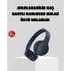 Kablosuz Bluetooth Kulaklık 5.0 18 Saat Kullanım Dinamik Sürücü Siyah