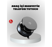Mıknatıslı Araç Telefon Tutucu Vakum Teknolojili 360° Ayarlanabilir