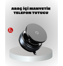 Mıknatıslı Araç Telefon Tutucu Vakum Teknolojili 360° Ayarlanabilir