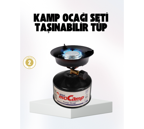 Outdoor Kamp Ocağı Gazlı Taşınabilir Pişirme Seti Üç Ayaklı Denge Aparatlı
