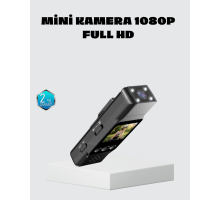 Mini Güvenlik Kamerası 1080P 3MP Fotoğraf 180° Ayarlanabilir Lens USB Şarjlı