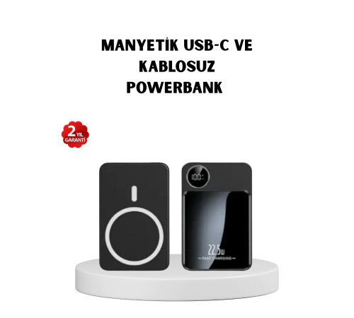 MagSafe Uyumlu Powerbank 20W PD 15W