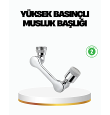 Üç Segmentli 1080 Derece Musluk Aparatı Esnek Döner Havalandırıcı Pratik Kullanım