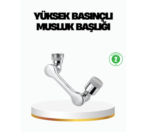 Üç Segmentli 1080 Derece Musluk Aparatı Esnek Döner Havalandırıcı Pratik Kullanım