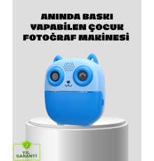 Anında Baskı Özellikli Çocuk Kamerası 48MP 1080P Çift Lens 32GB Destekli