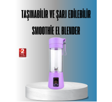 Şarjlı 380ml Portatif Smoothie Blender USB Mini Shake Yapıcı