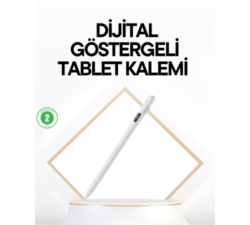 iPad Uyumlu 1.5mm POM Uçlu Dokunmatik Kalem Uzun Kullanım Süreli Stylus