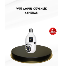 1080P WiFi Ampul Kamera Uzaktan Erişimli Hareket Sensörlü Gece Görüşlü