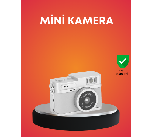 Taşınabilir Cep Boy Dijital Kamera LED Işıklı 1080P Video Çekim